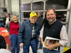 Toccoa resident and former USAR Hooters Pro Cup driver Jabe Jones (right) is shown with his parents, including longtime area racer Jabez Jones (center).
